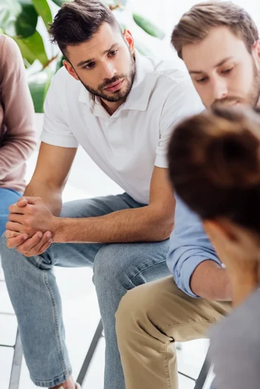 People participate in Xanax addiction treatment.